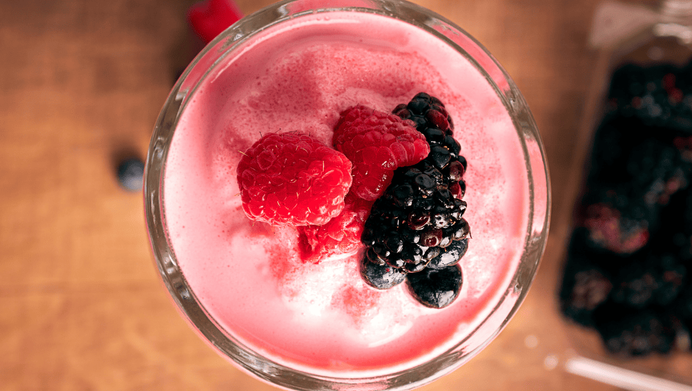 Receita de Smoothie de Frutos Vermelhos e Colagénio