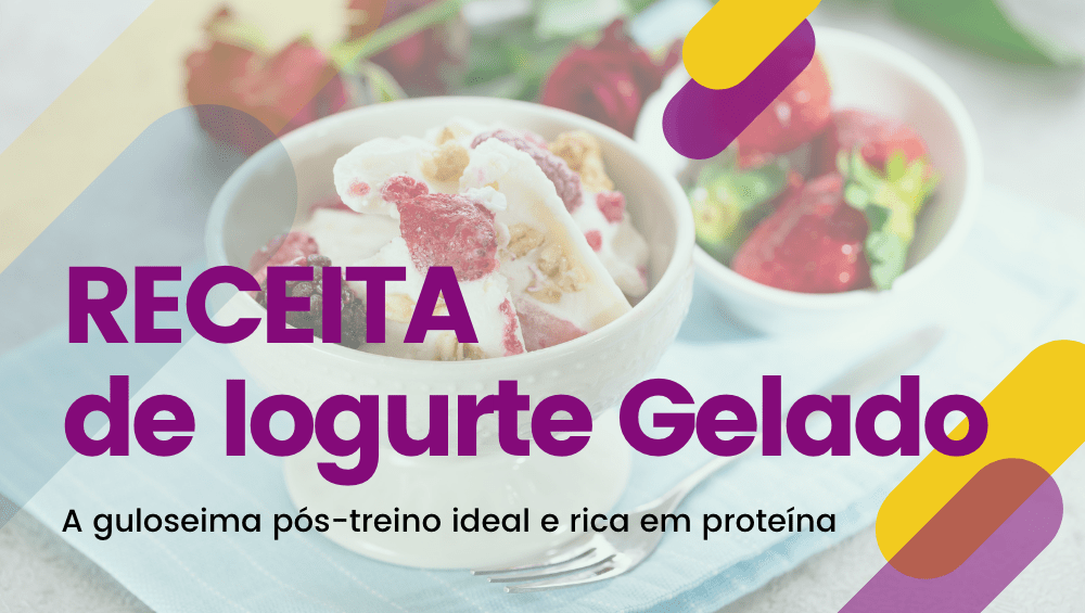 Receita de iogurte gelado rico em proteína