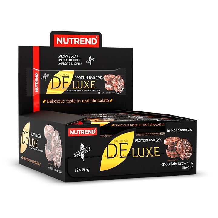 Deluxe Protein Bar, Chocolate Brownies - 12 x 60g