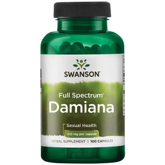 Damiana, 510mg - 100 caps