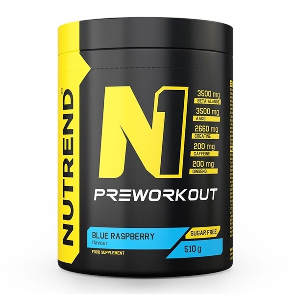 N1 Pre-Workout, Blue Raspberry - 510g