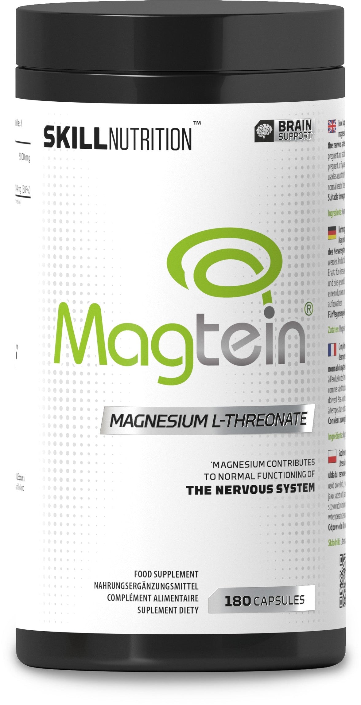 Magtein, Magnesium L-Threonate - 180 caps