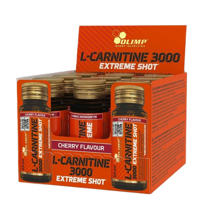 L-Carnitine 3000 Extreme Shot, Cherry - 9 x 25 ml.