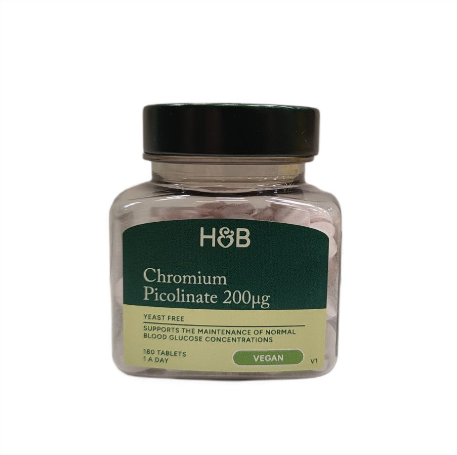Chromium Picolinate, 200mcg - 180 tablets