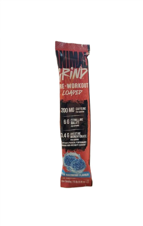 Animal Grind Pre-Workout Loaded, Blue Razzberry - 15.9g (1 serving)