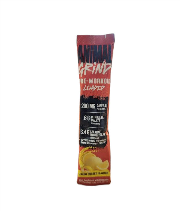 Animal Grind Pre-Workout Loaded, Lemon Sorbet - 15.9g (1 serving)