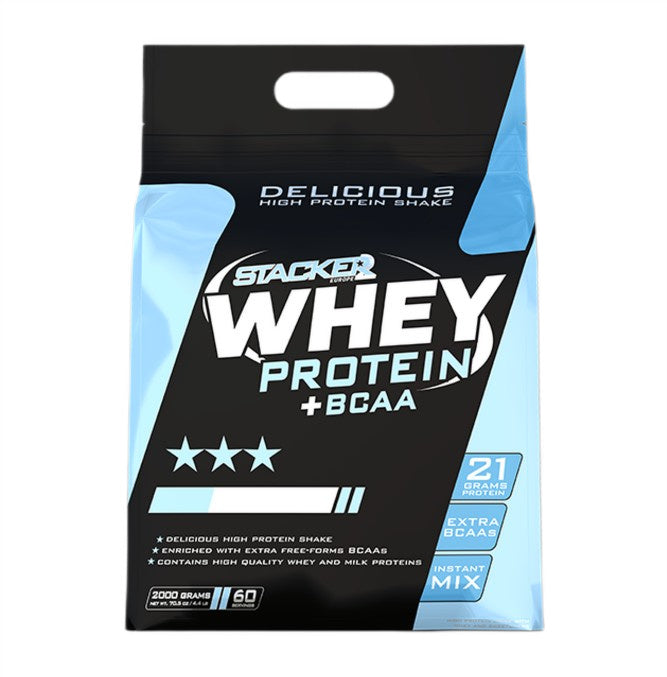 Whey Protein + BCAA, Chocolate - 2000g