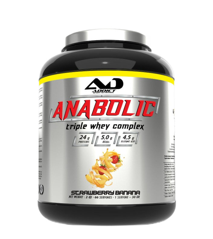 Anabolic Triple Whey Complex, Strawberry Banana - 1800g
