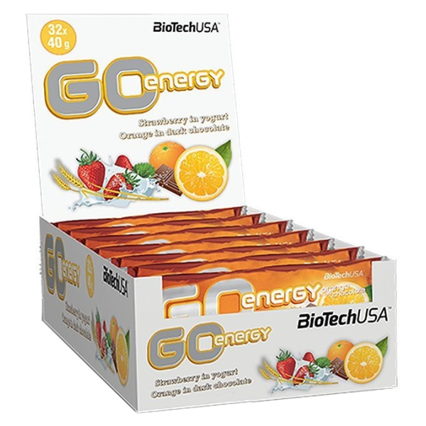 GO Energy Bar, Orange in Dark Chocolate - 32 x 40g