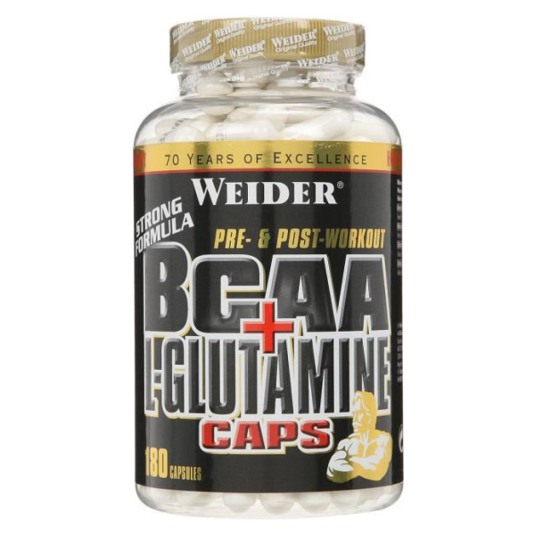 BCAA + L-Glutamine Caps - 180 caps