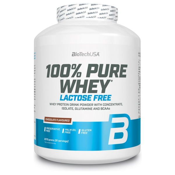 100% Pure Whey Lactose Free, Strawberry - 2270g