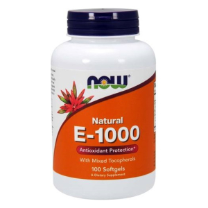 Vitamin E-1000 - Natural (Mixed Tocopherols) - 100 softgels