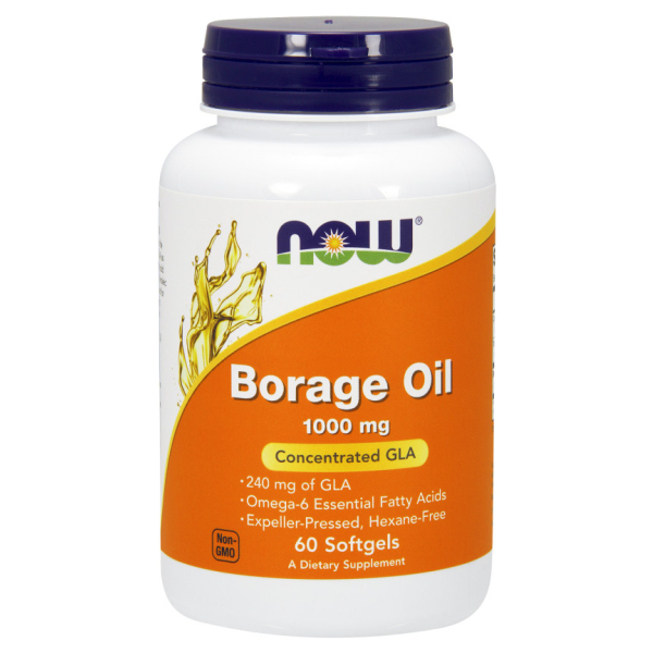 Borage Oil, 1000mg - 60 softgels