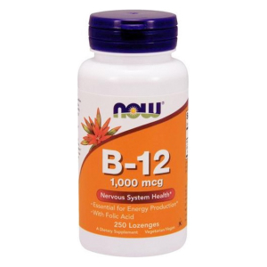 Vitamin B-12 with Folic Acid, 1000mcg - 250 lozenges