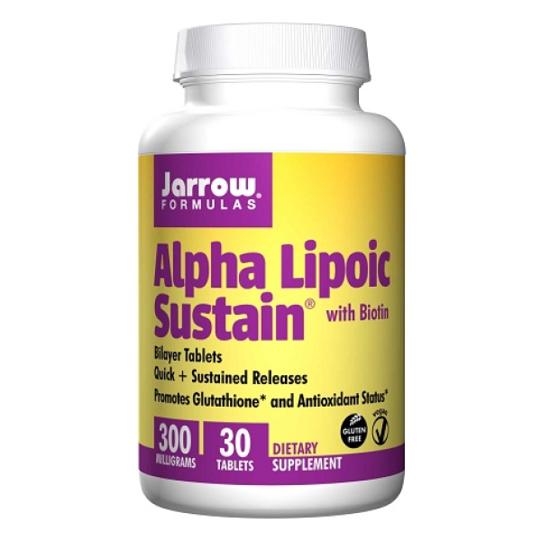 Alpha Lipoic Sustain, 300mg with Biotin - 30 tabs