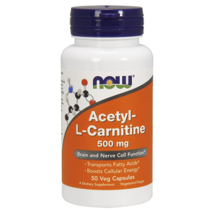 Acetyl-L-Carnitine, 500mg - 50 vcaps