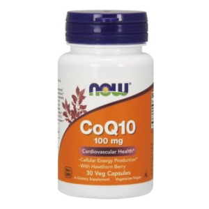 CoQ10 with Hawthorn Berry, 100mg - 30 vcaps