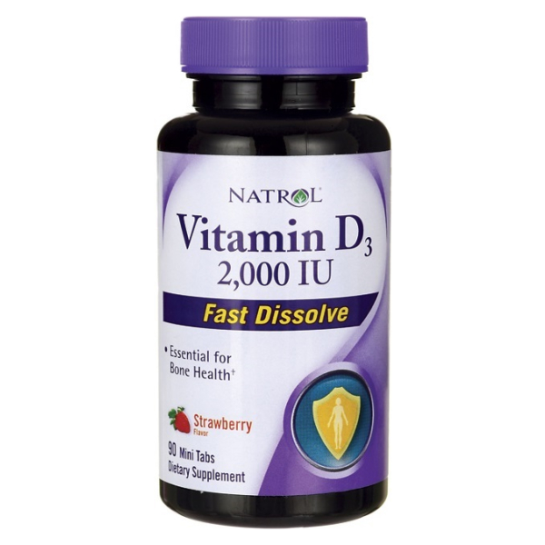 Vitamin D3 Fast Dissolve, 2000IU - 90 tabs