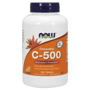 Vitamin C-500 Chewable, Orange - 100 tabs