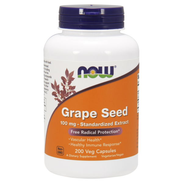 Grape Seed Standardized Extract, 100mg - 200 vcaps