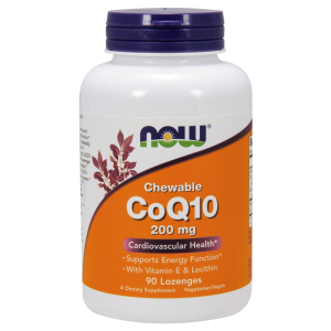 CoQ10 with Lecithin & Vitamin E, 200mg (Chewable) - 90 lozenges