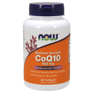 CoQ10 with Lecithin & Vitamin E, 600mg - 60 softgels