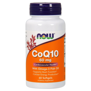 CoQ10 with Omega-3, 60mg with - 60 softgels