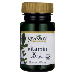 Vitamin K-1, 100mcg - 100 tabs