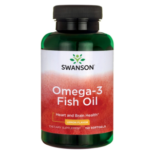 Omega-3 Fish Oil, Lemon - 150 softgels