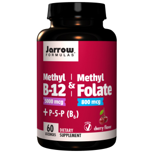Methyl B-12 & Methyl Folate, 800mcg Cherry - 60 Lozenges