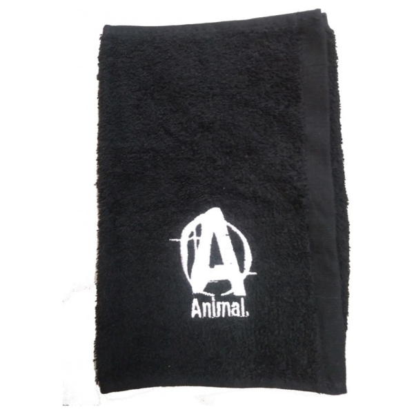 Animal Workout Towel, Black - 48 x 27cm