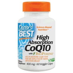 High Absorption CoQ10 with BioPerine, 400mg - 60 vcaps