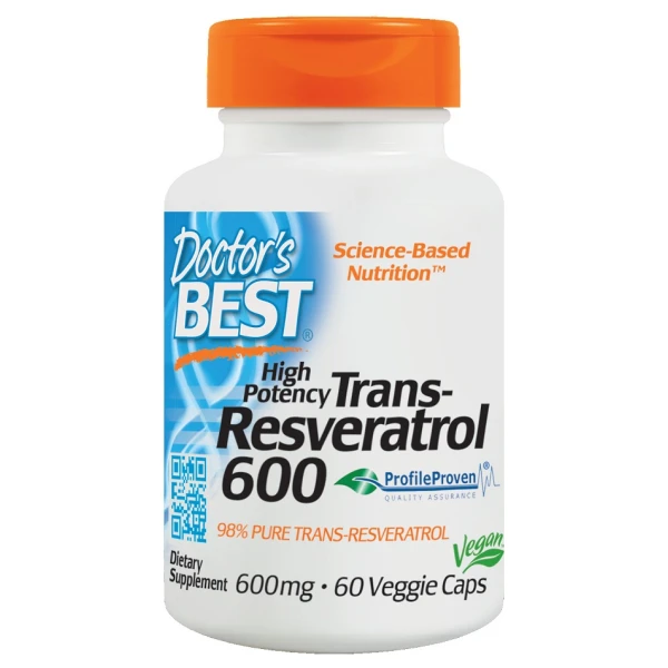 Trans-Resveratrol 600, 600mg - 60 vcaps