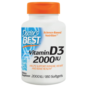 Vitamin D3, 2000 IU - 180 softgels