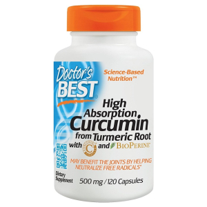 High Absorption Curcumin From Turmeric Root with C3 Complex & BioPerine, 500mg - 120 caps