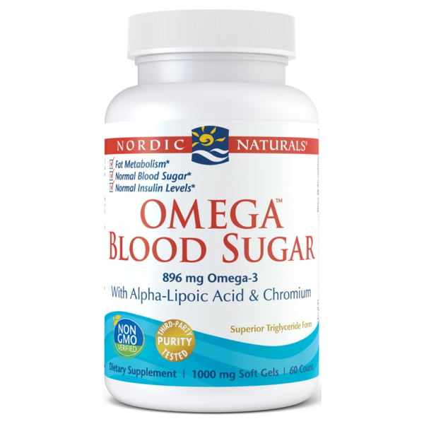 Omega Blood Sugar, 896mg - 60 softgels