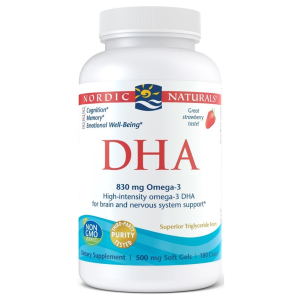 DHA, 830mg Strawberry - 180 softgels