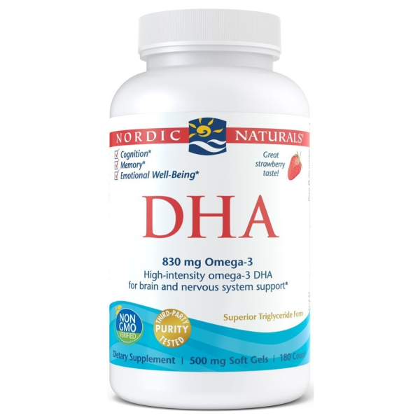 DHA, 830mg Strawberry - 180 softgels