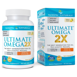 Ultimate Omega 2X with Vitamin D3, 2150mg Lemon - 60 softgels
