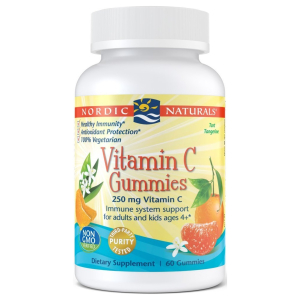 Vitamin C Gummies, 250mg Tangerine - 60 gummies