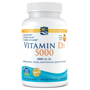 Vitamin D3 5000, 5000 IU Orange - 120 softgels