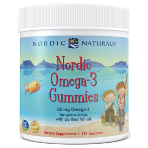 Nordic Omega-3 Gummies, 82mg Tangerine Treats - 120 gummies