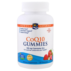 CoQ10 Gummies, 100mg Strawberry - 60 gummies