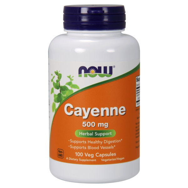 Cayenne, 500mg - 100 vcaps