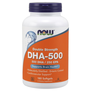 DHA-500, 500 DHA / 250 EPA - 180 softgels