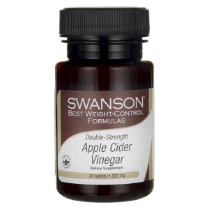 Apple Cider Vinegar, 200mg Double-Strength - 30 tabs