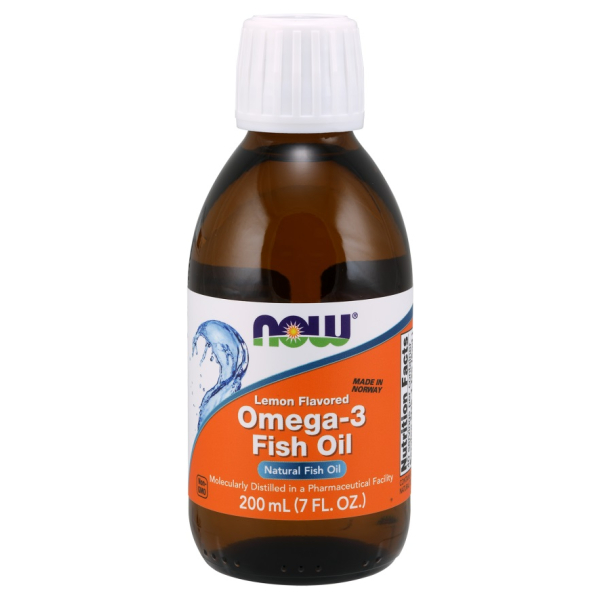 Omega-3 Fish Oil Liquid, Lemon - 200 ml.