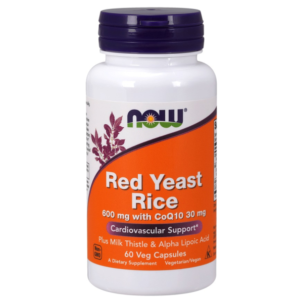 Red Yeast Rice with CoQ10, 600mg - 60 vcaps