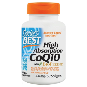 High Absorption CoQ10 with BioPerine, 100mg - 60 softgels