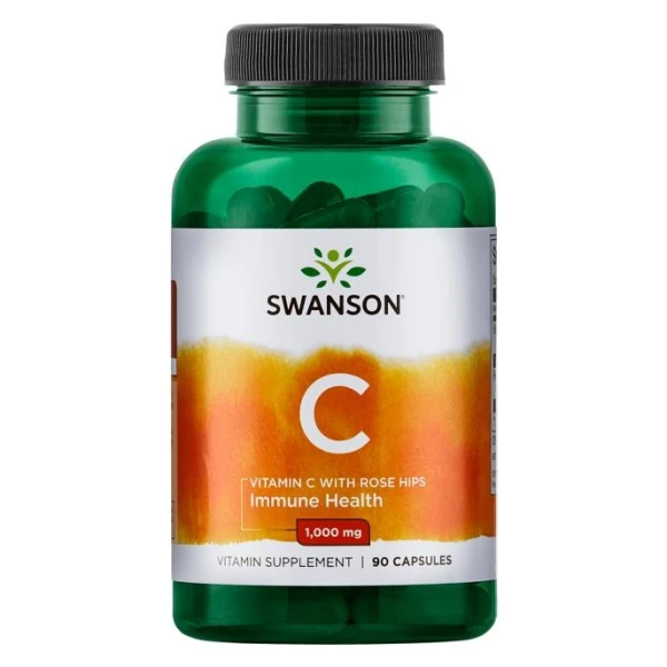 Vitamin C with Rose Hips Extract, 1000mg - 90 caps